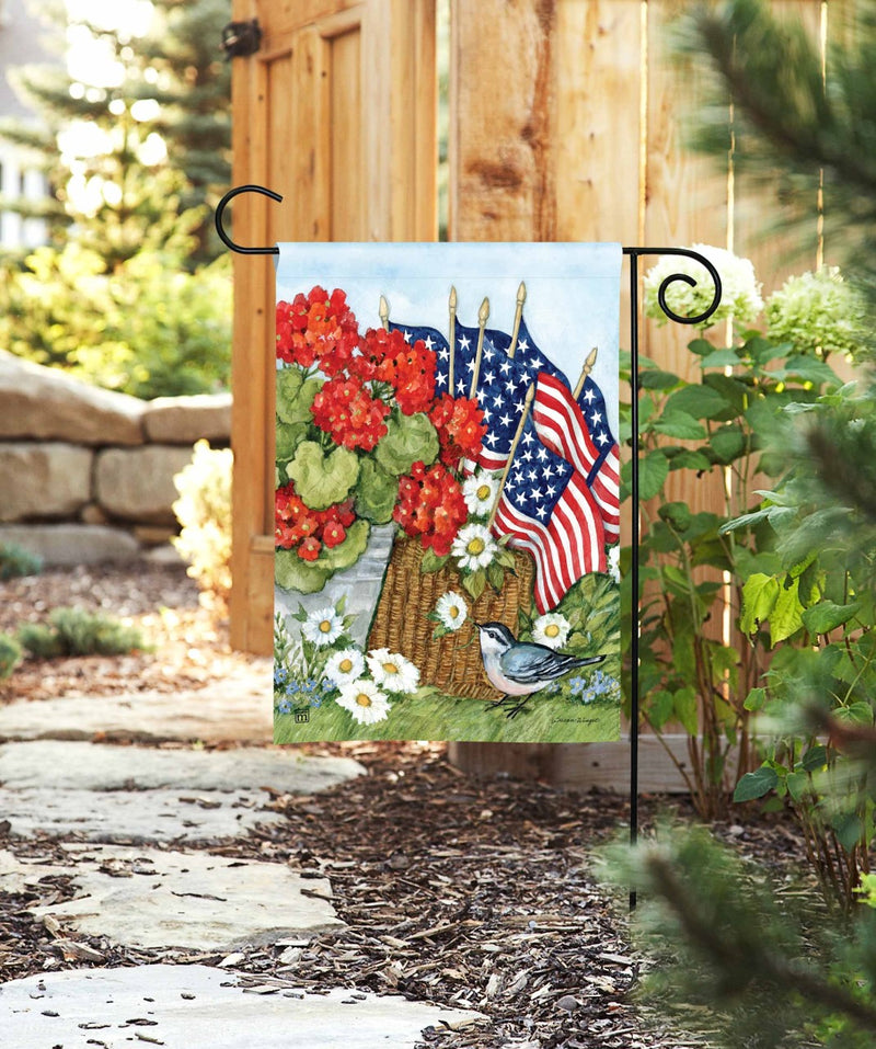 Flags and Flowers Garden Flag
