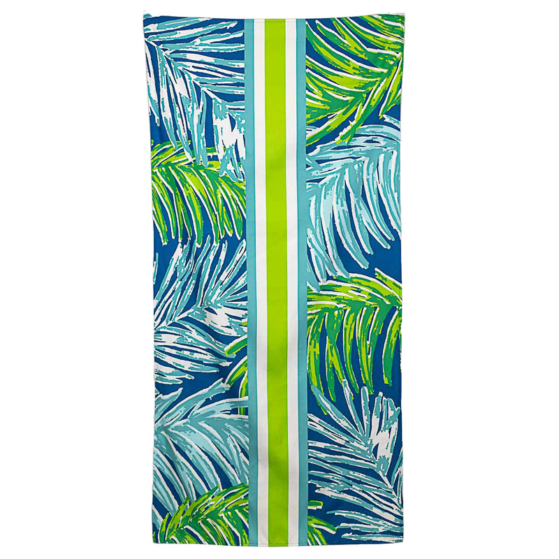 Veracruz Palm Beach Towel Royal/Lime/Aruba Blue