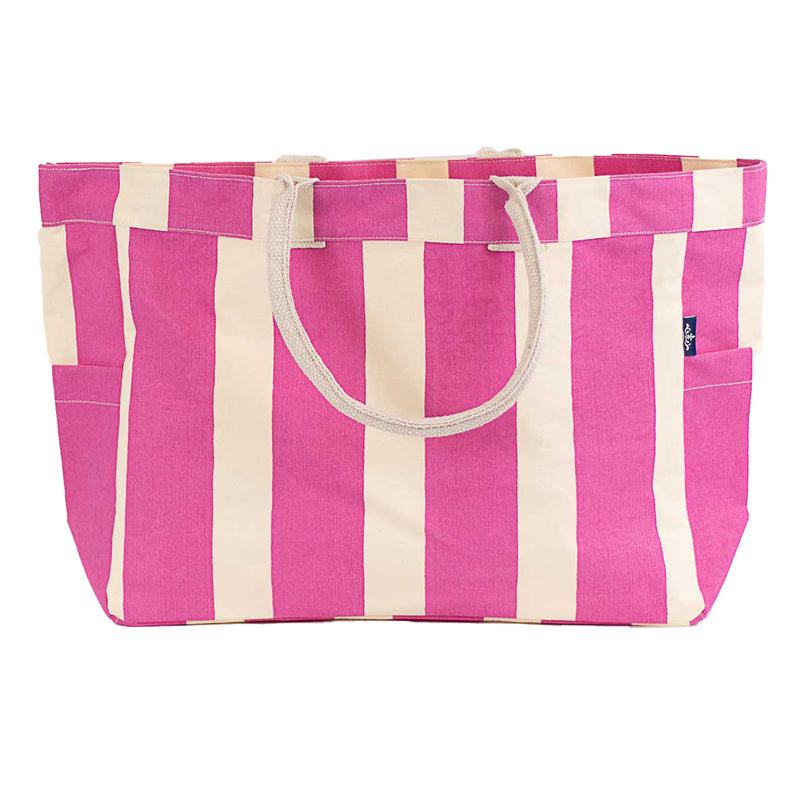 Cabana Stripe Durham Tote in Pink