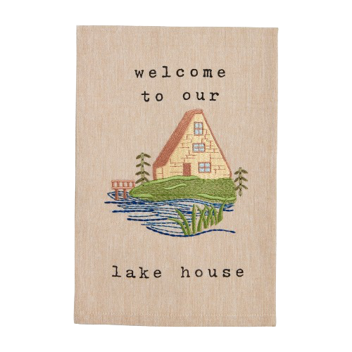 EMBROIDERY LAKE TOWELS