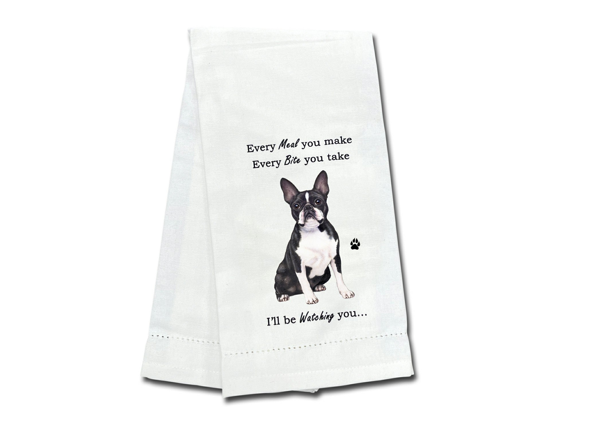 Boston Terrier Kitchen Towel