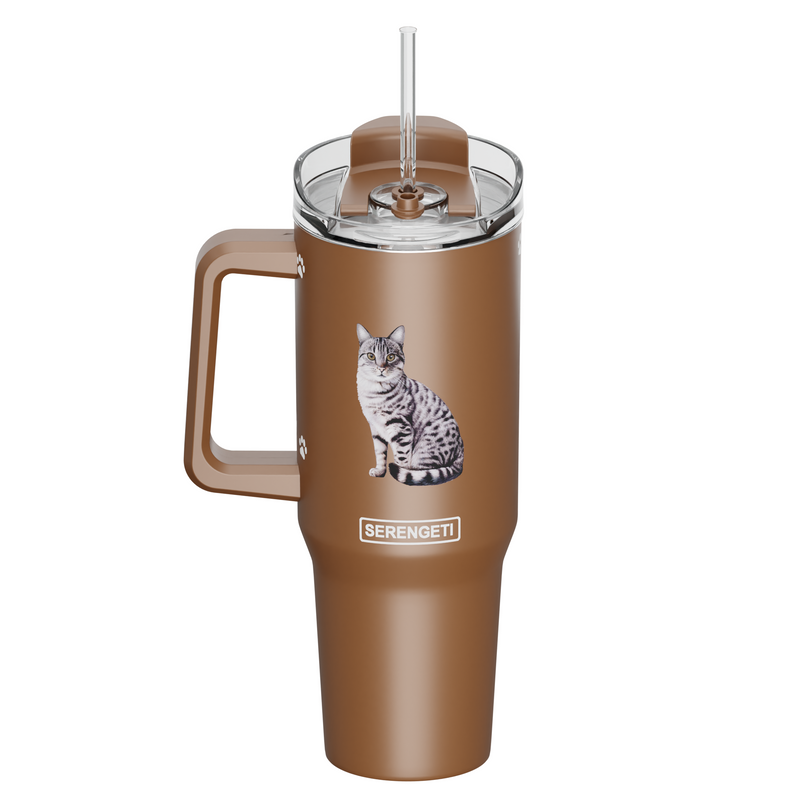 Cat, Silver Tabby 40 Oz Mug