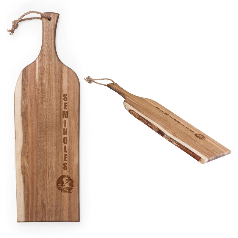 Florida State Seminoles - Artisan 24" Acacia Charcuterie Board, (Acacia Wood)