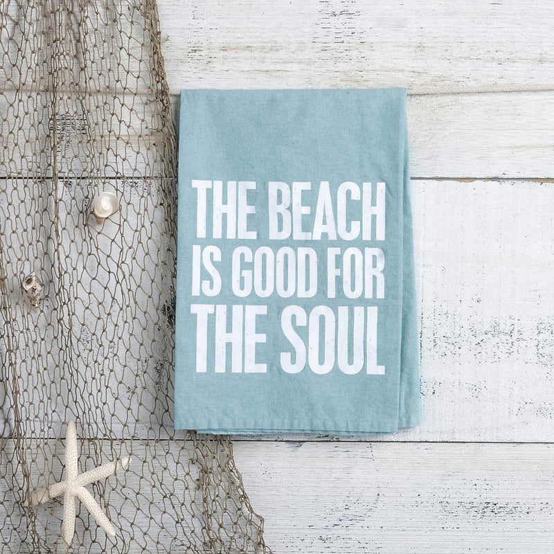BEACH IS GOOD FOR THE SOUL TOWEL