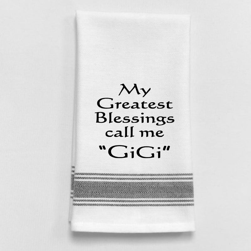 My Greatest Blessings Call me Gigi Towel