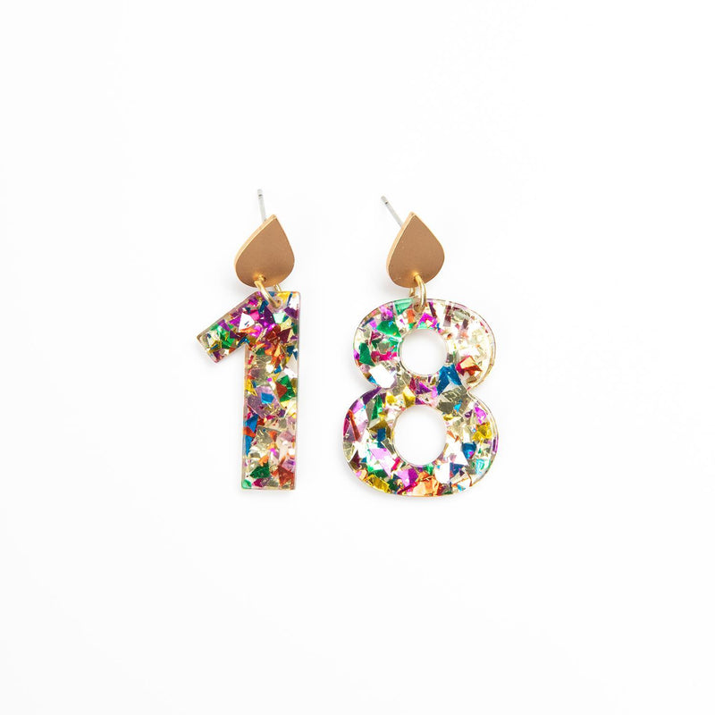 18 Birthday Earrings
