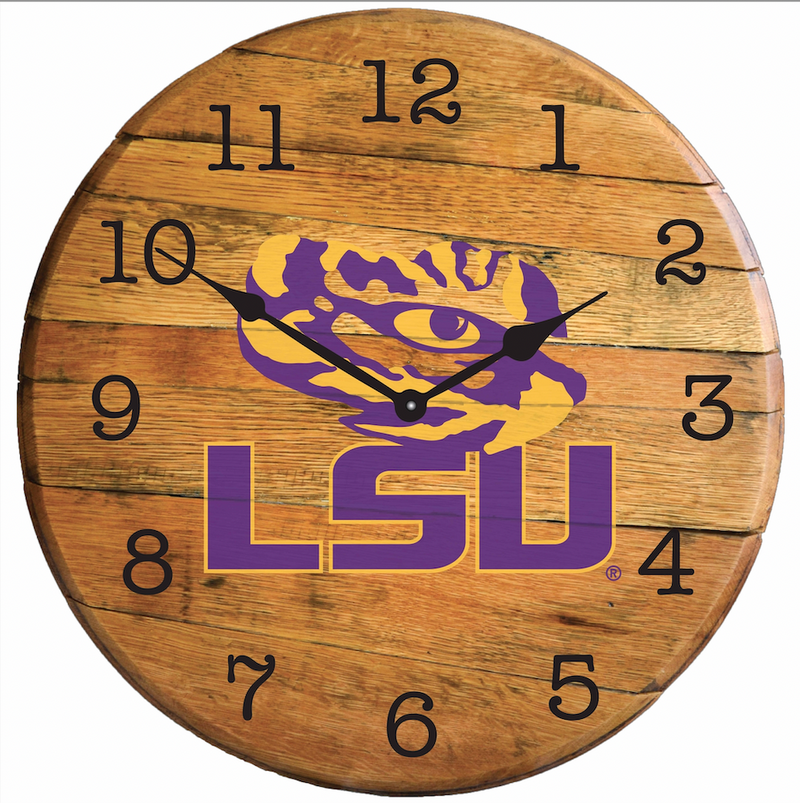 Louisiana State University Oak Barrel Clock