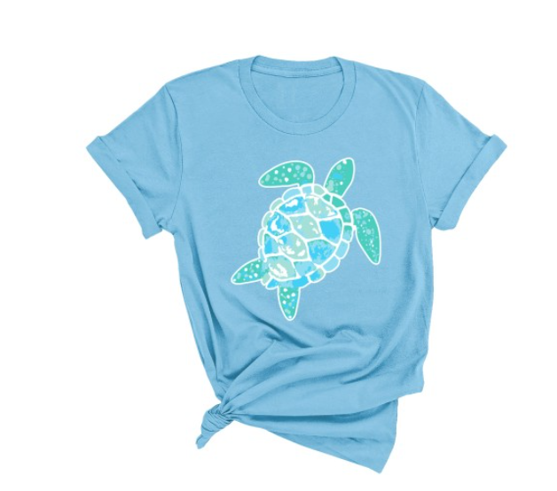 Ocean Blue Turtle T-Shirt