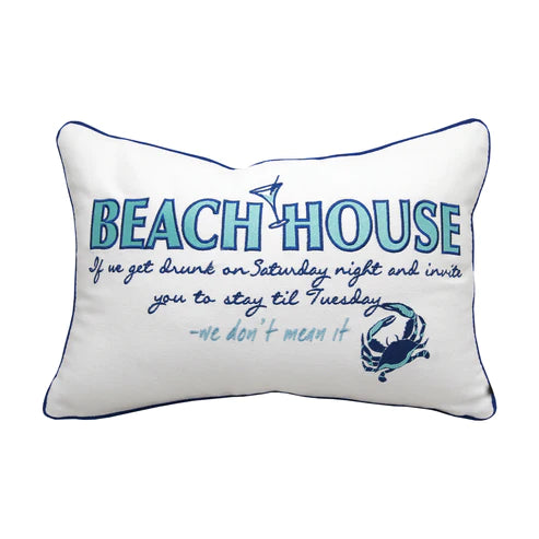 BEACH HOUSE INSPIRATION LUMBAR PILLOW