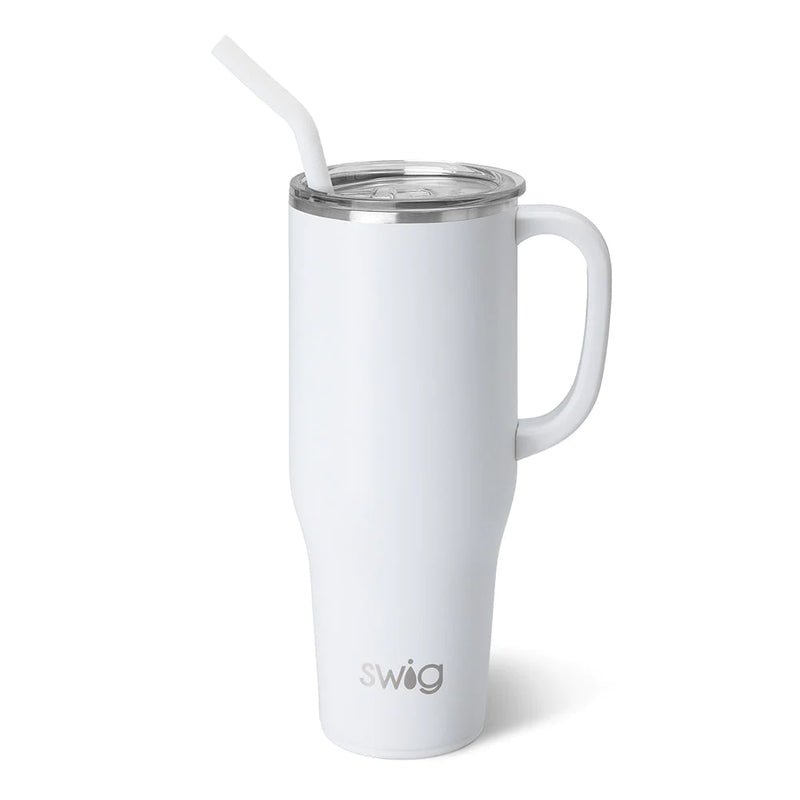 White Mega Mug 40 0Z