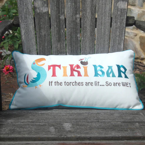 TIKI BAR LUMBAR PILLOW