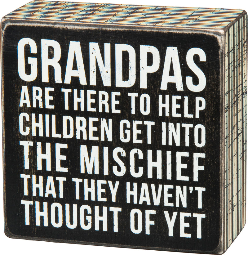 Box Sign - Grandpas