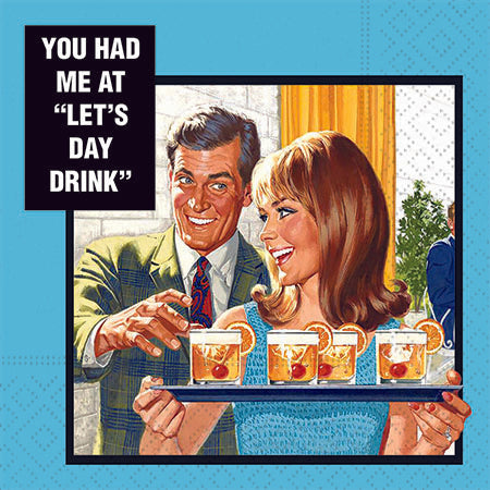 Day Drinkers Funny Beverage Napkin