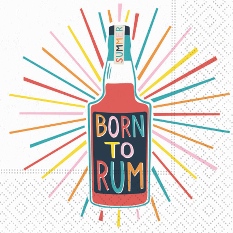 Born to Rum-Napkin-Beverage