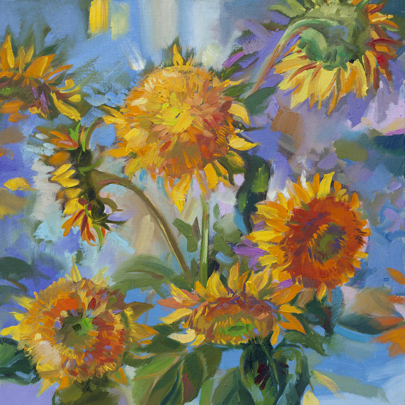 Sunflower Modern Painting 24x24