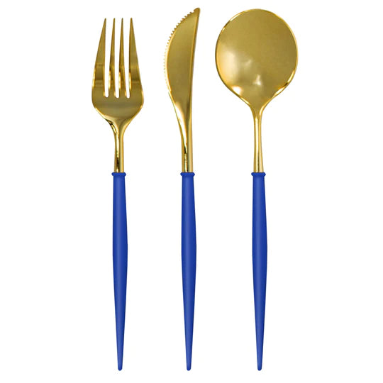 BELLA cutlery china blue/gold
