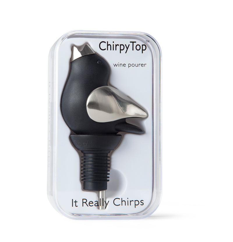 Metallic Black Chirpy Top