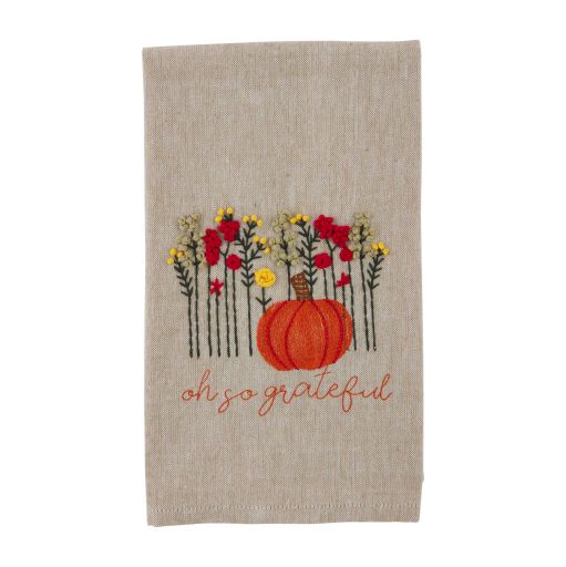 Grateful French Knot Towel