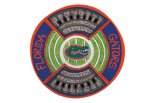 Florida Ben Hill Griffin Stadium Round Platter