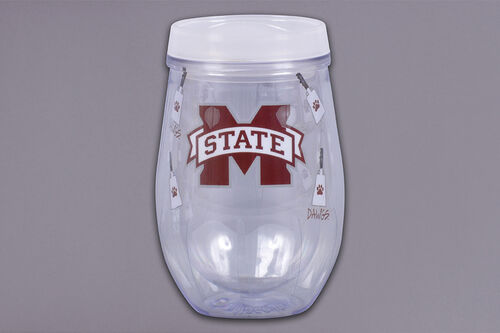 Mississippi State Wine Tumbler with Lid