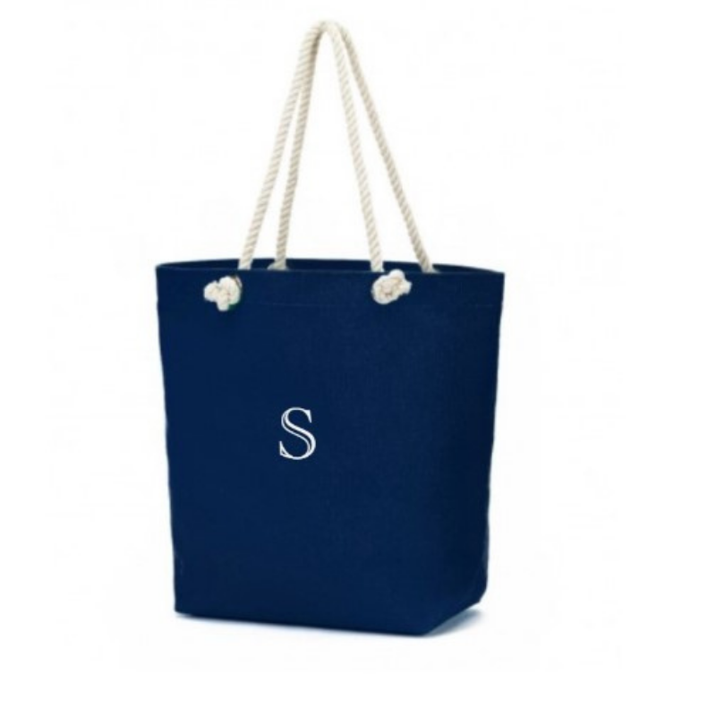 Personalized Navy Castaway Tote