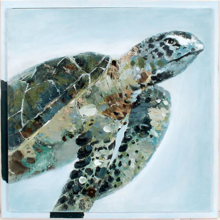 Wall Art / Sea Turtle 2  26"w x 26"h x 2"d