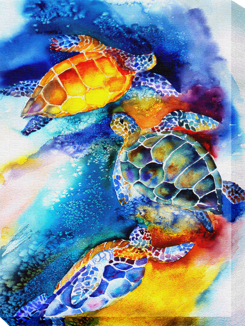 Turtle Play Painting 30x40