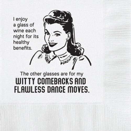 Witty Comebacks Beverage Napkin