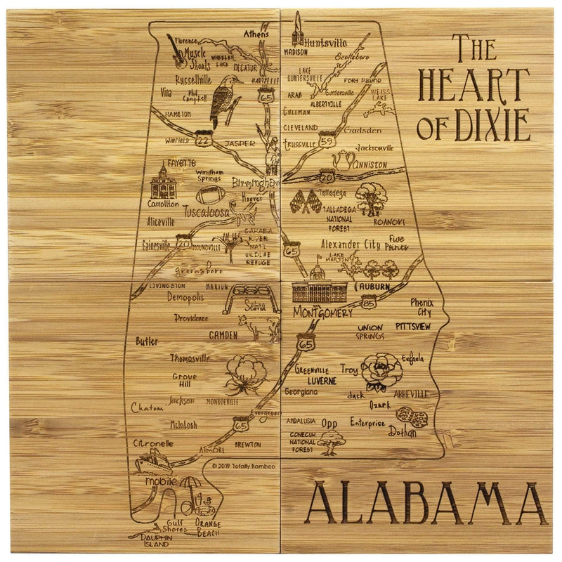 Coaster Puzzle Set/4 - Alabama