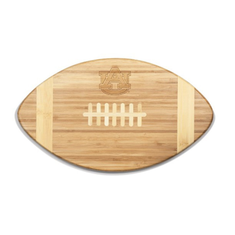Auburn Tigers - Touchdown! Football Cutting Board & Serving Tray, (Bamboo)