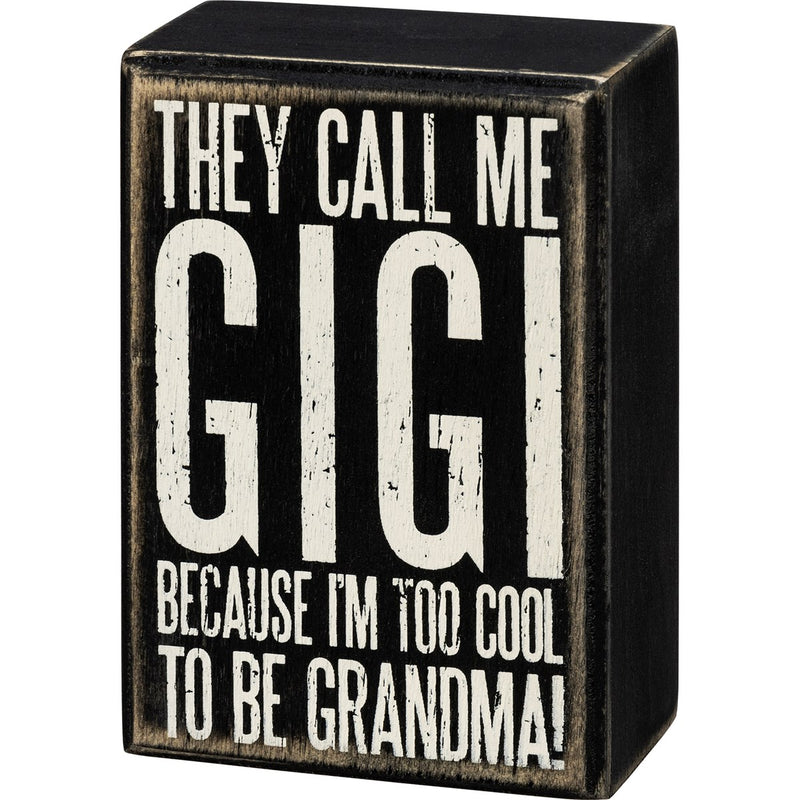 Box Sign - Call Me Gigi