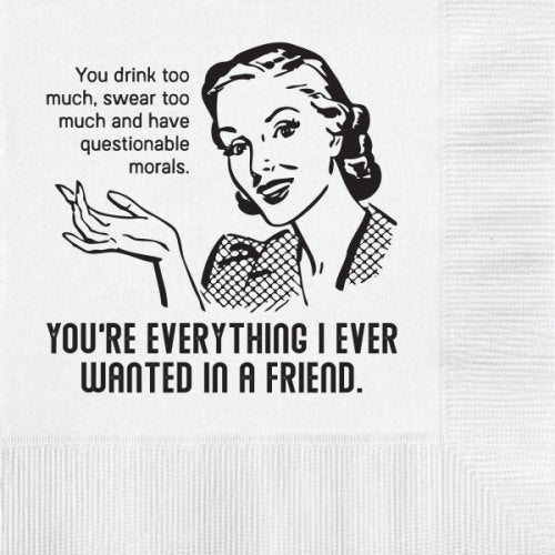 Everything I Ever Beverage Napkin