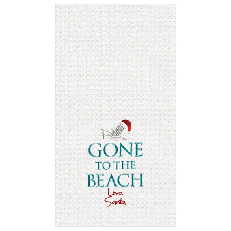 Gone To The Beach Santa Towel