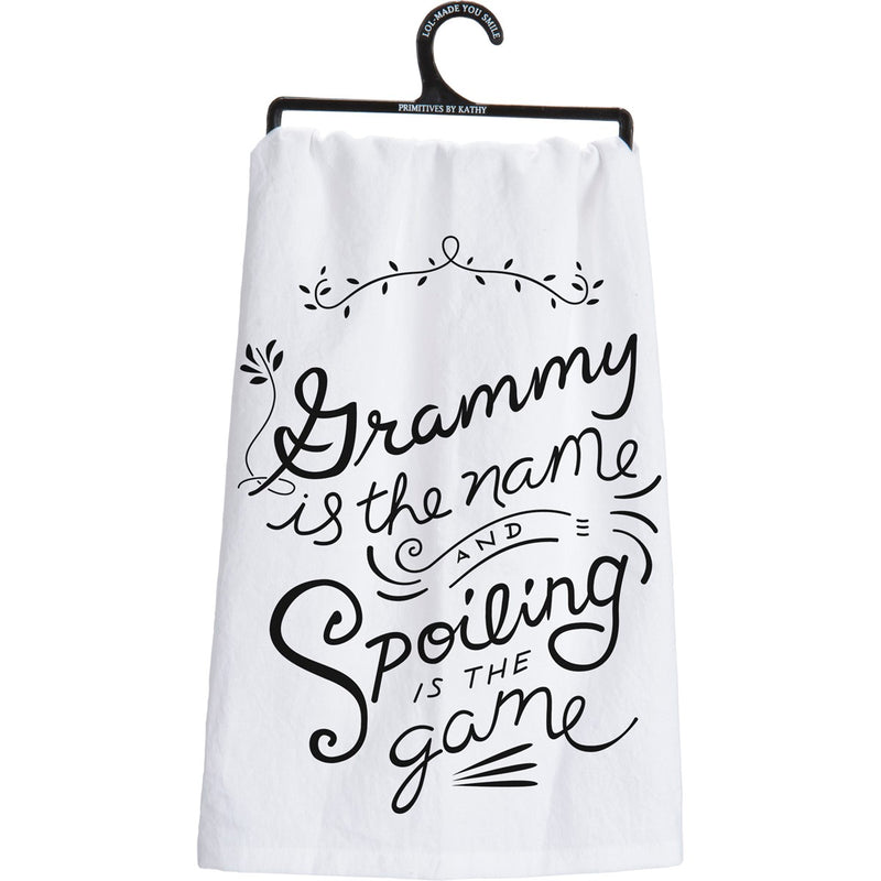 Kitchen Towel - Grammy Is The Name Spoiling