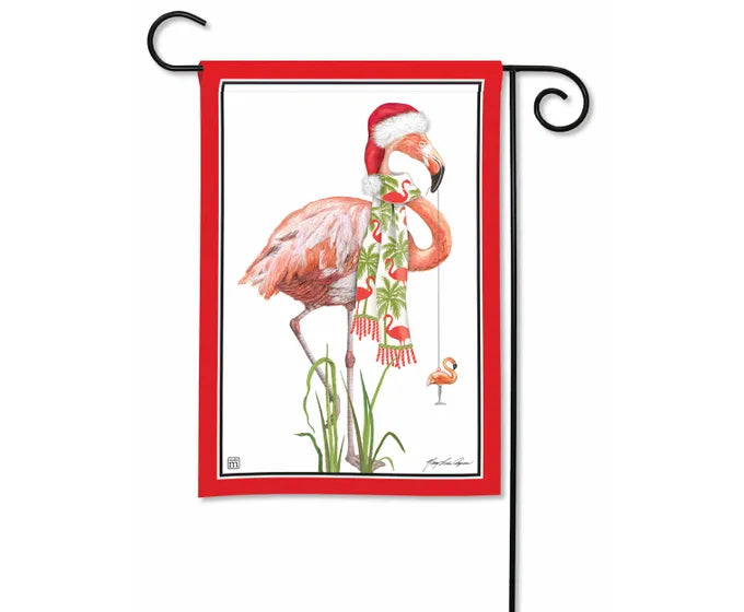 Ho Ho Flamingo Garden Flag