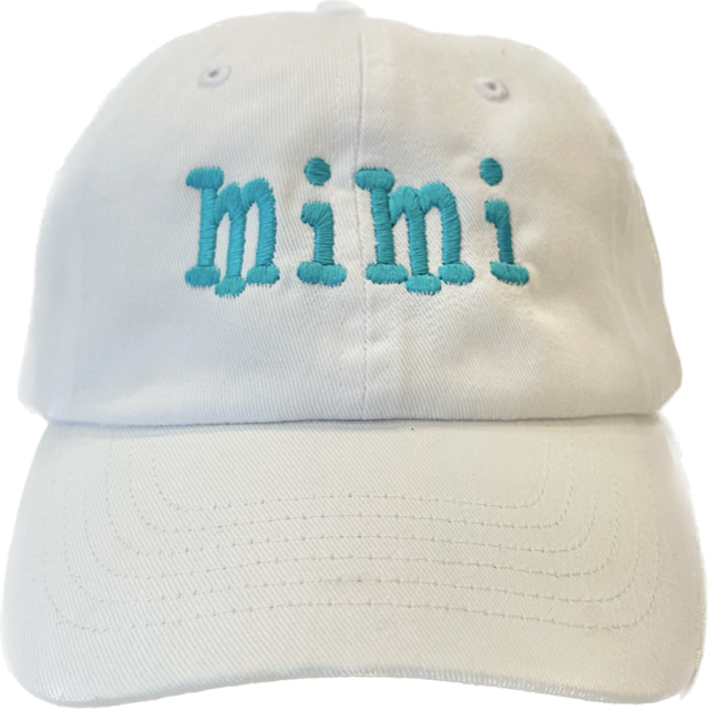 MIMI CAP WHITE/AQUA
