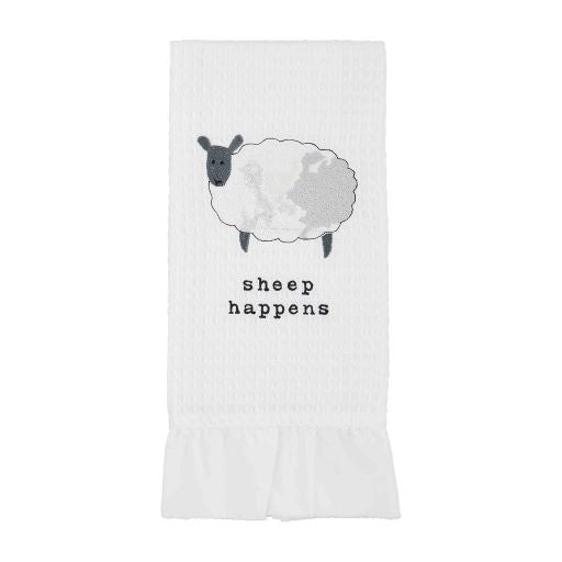 Sheep Ruffle Edge Farm Towel